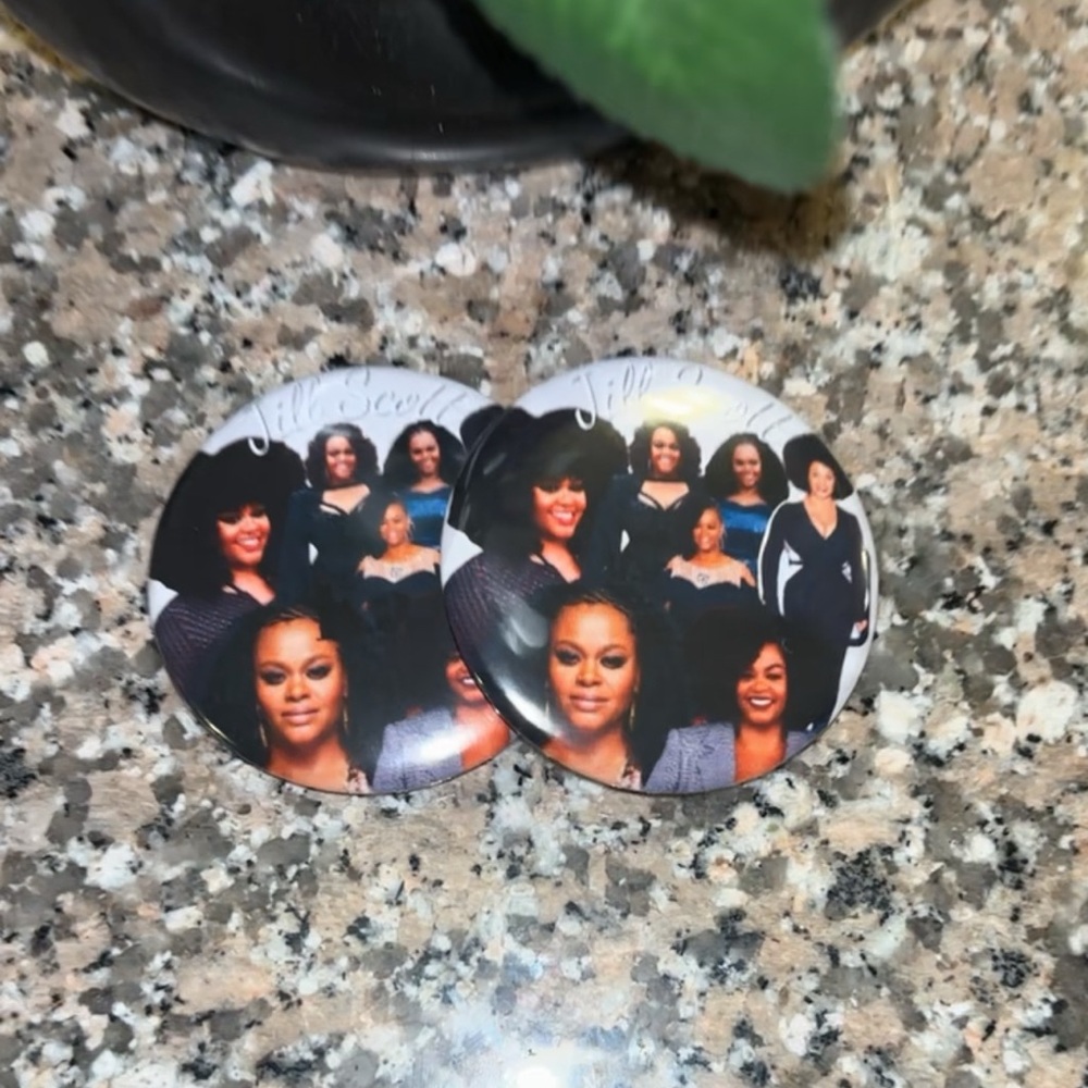 Women's Custom Photo Button Jewelry